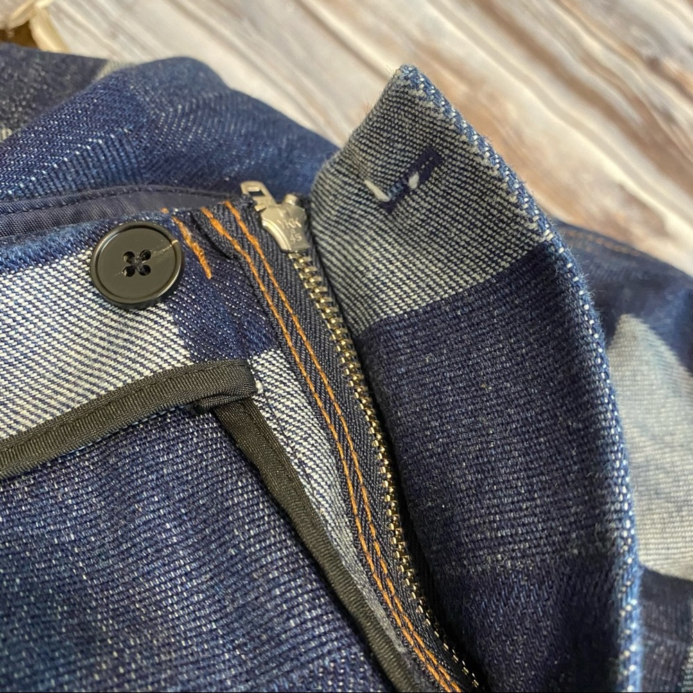 Opening Ceremony Patchwork Tab Mini Denim Skirt 6 - image 5